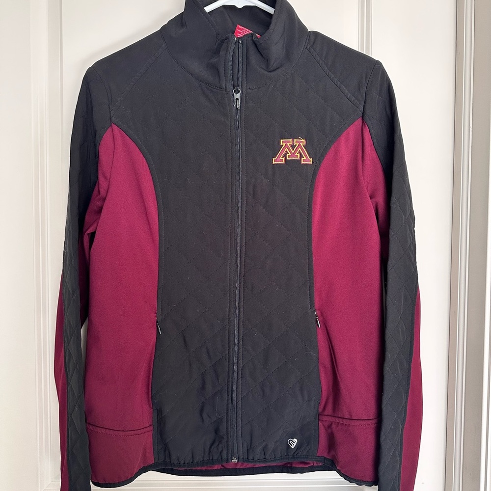Colosseum MN Gophers Black, Red & Gold Quilted Jacket